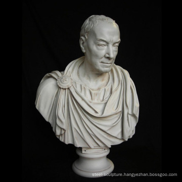Hand carved greek bust white stone head statue for sale